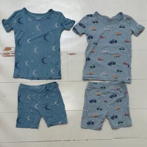 Kyte BABY Light Blue Moon & Truck 2-Pack Pajama Set